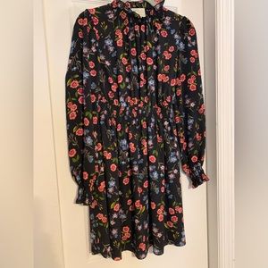 Kate spade size S floral long sleeve mini dress